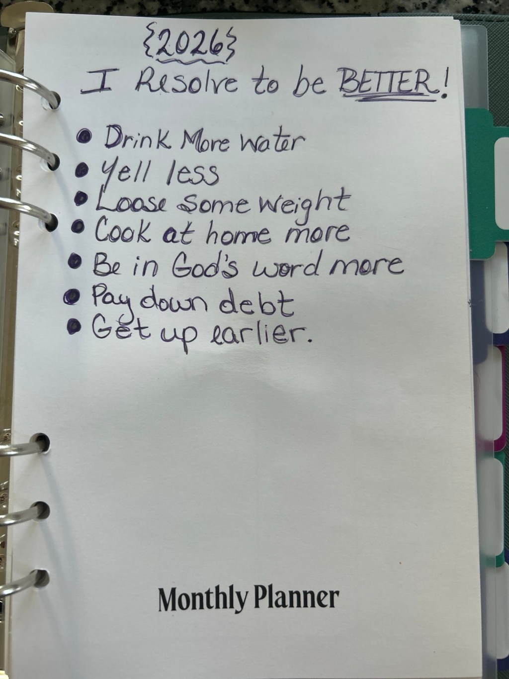 Resolve to be&nbsp;better!￼